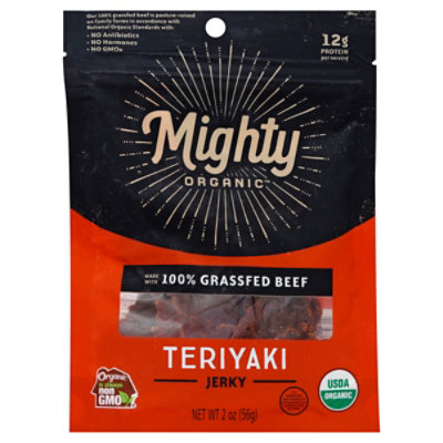 Organic Prairie Jerky Beef Teriyaki - 2 Oz