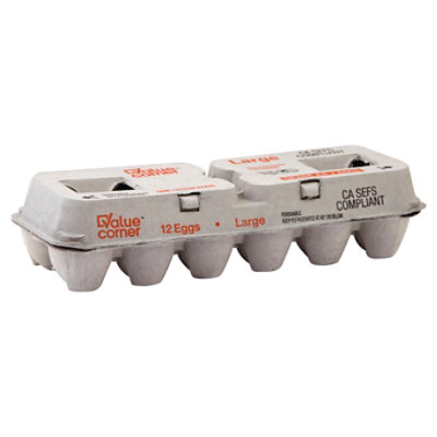 Value Corner Large Shell Eggs 12 Count JewelOsco