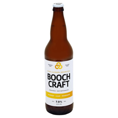 Boochcraft Ginger Lime Rosehips In Bottles - 22 Fl. Oz.