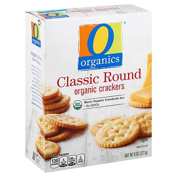 O Organics Organic Crackers Classic Round - 8 Oz