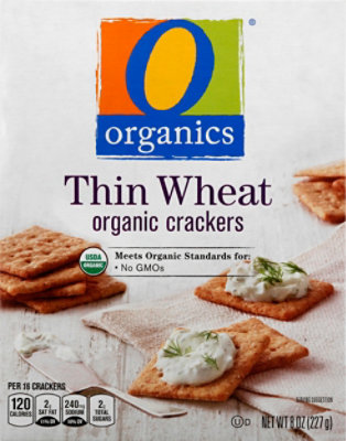 O Organics Organic Crackers Thin Wheat - 8 Oz - Image 2