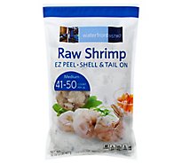 waterfront BISTRO Shrimp Raw Ez Peel Shell & Tail On Medium 41 To 50 Count - 32 Oz