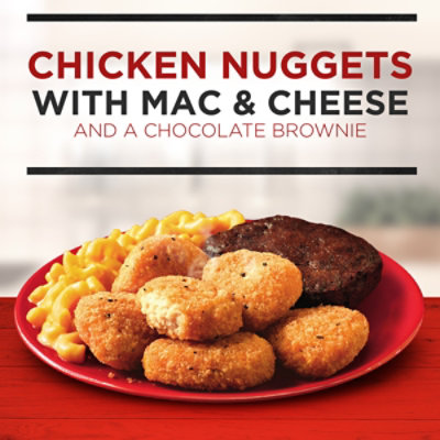 Banquet Chicken Nuggets With Mac And Cheese And Brownie Frozen Meal - 7.4 Oz - Image 2