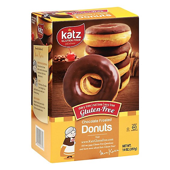 Katz Donut Gluten Free Chocolate Frosted - 14 Oz