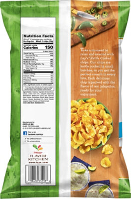 Lays Potato Chips Kettle Cooked Jalapeno Party Size! - 13.5 Oz - Image 6