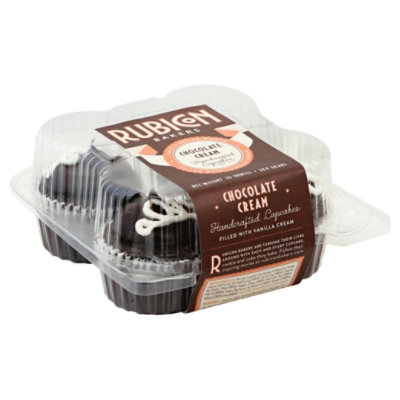 Rubicon Bakers Chocolate Cream Cupcakes - 4 Count - Image 1