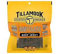 Tillamook Country Smoker Simply Crafted Beef Jerky Honey Glazed - 2.5 Oz