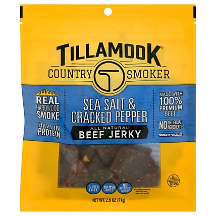 Tillamook Country Smoker Simply Crafted Beef Jerky Sea Salt & Pepper - 2.5 Oz - Image 3