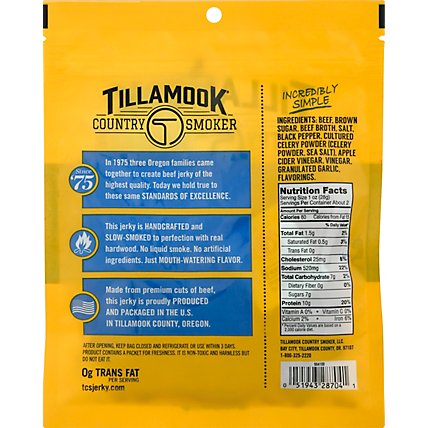 Tillamook Country Smoker Simply Crafted Beef Jerky Sea Salt & Pepper - 2.5 Oz - Image 6
