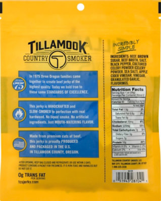 Tillamook Country Smoker Simply Crafted Beef Jerky Sea Salt & Pepper - 2.5 Oz - Image 6