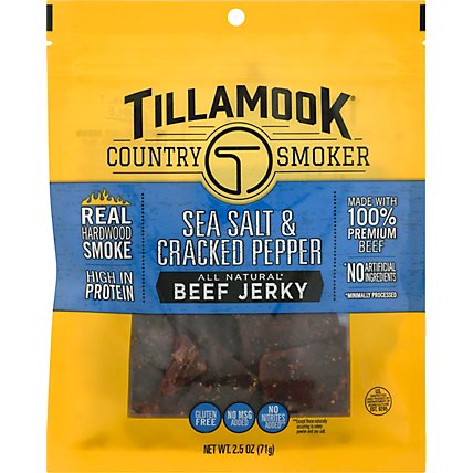Tillamook Country Smoker Simply Crafted Beef Jerky Sea Salt & Pepper - 2.5 Oz - Image 2
