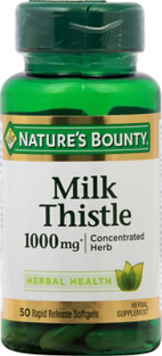 Nb Milk Thistle 1000mcg - 50 Count - Image 2