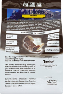Loacker Quadratini Cocoa & Milk - 8.82 Oz - Image 3