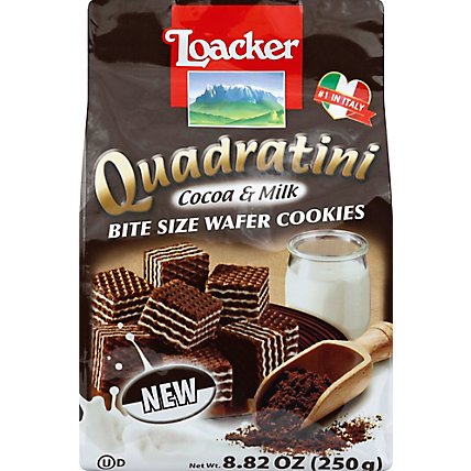 Loacker Quadratini Cocoa & Milk - 8.82 Oz - Image 2