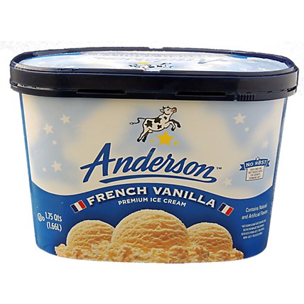 Anderson French Vanilla Ice Cream - 1.75 Quart - Image 1