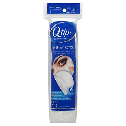Q-tips Cotton Beauty Rounds - 75 Count - Image 1