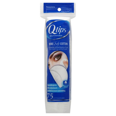 Q-tips Cotton Beauty Rounds - 75 Count