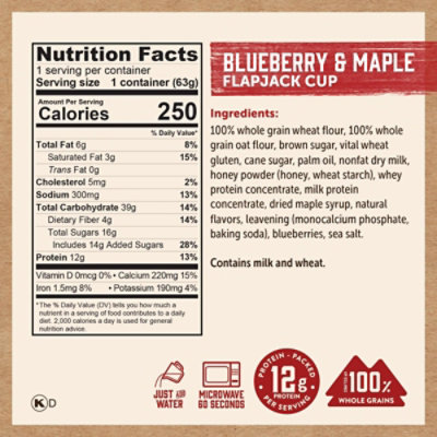 Kodiak Blueberry & Maple Flapjack Power Cup - 2.22 Oz - Image 6