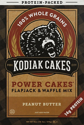 Kodiak Cakes Flapjack and Waffle Mix Power Cakes Crunchy Peanut