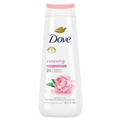 Dove Renewing Peony and Rose Oil Body Wash - 20 Oz - Image 1