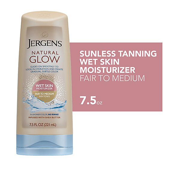 Jergens Natural Glow Fair To Medium Skin Self Tanner Lotion - 7.5 Oz