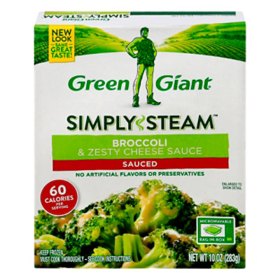 Green Giant Steamers Broccoli & Zesty Cheese Sauced - 10 Oz - tomthumb