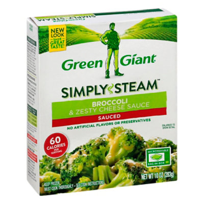 Green Giant Steamers Broccoli & Zesty Cheese Sauced - 10 Oz - randalls