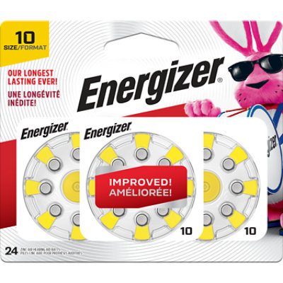 Energizer Yellow Tab Size 10 Hearing Aid Batteries - 24 Count - Image 5