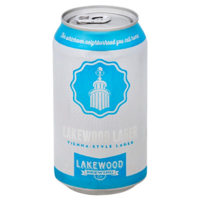 Lakewood Lager In Cans - 6-12 Fl. Oz. - Image 1