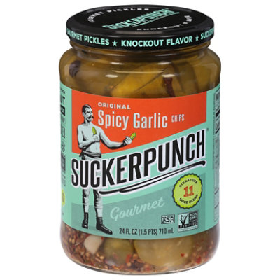 SuckerPunch Pickles Spicy Garlic Originals - 24 Oz - Image 2