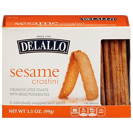 DeLallo Crostini Sesame - 3.5 Oz - Image 3