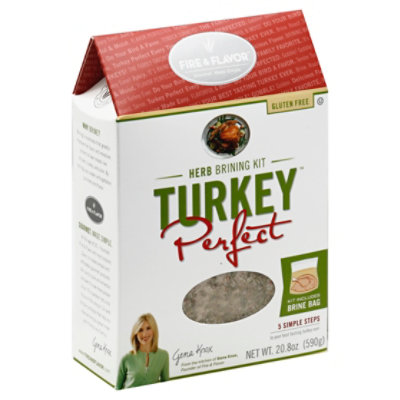 Fire & Flavor Turkey Perfect Brining Kit, Herb - 20.8 Ounces