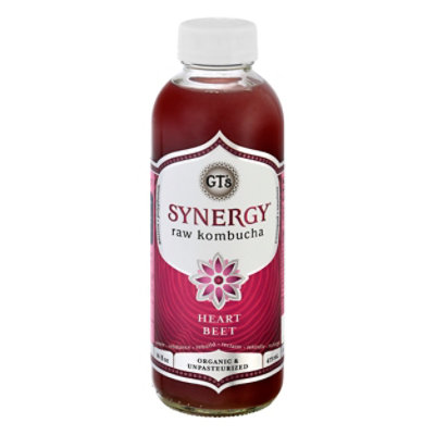 GTs Enlightened Kombucha Organic & Raw Heart Beet - 16 Fl. Oz.