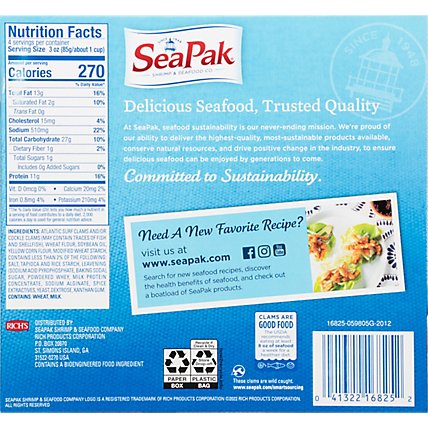 SeaPak Shrimp & Seafood Co. Clam Strips Oven Crispy - 12 Oz - Image 6