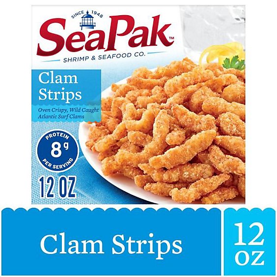 SeaPak Shrimp & Seafood Co. Clam Strips Oven Crispy - 12 Oz