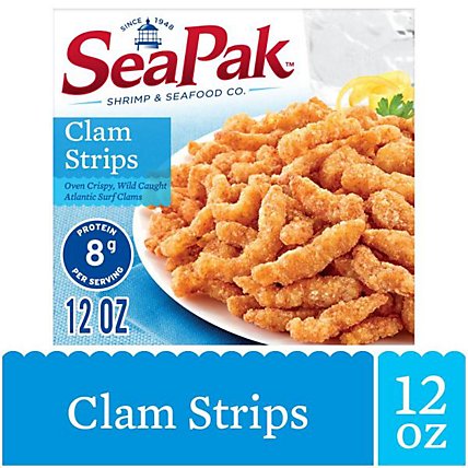 SeaPak Shrimp & Seafood Co. Clam Strips Oven Crispy - 12 Oz - Image 1