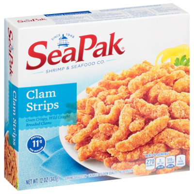 SeaPak Shrimp & Seafood Co. Clam Strips Oven Crispy - 12 Oz