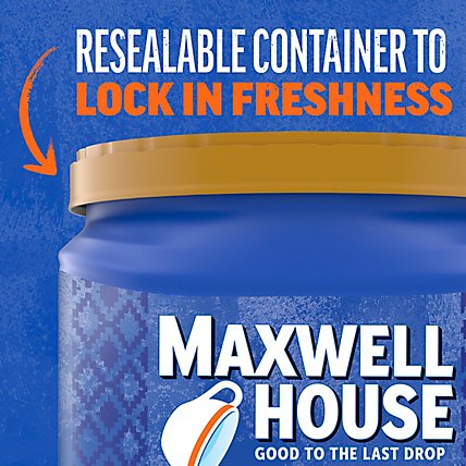 Maxwell House Medium Roast 100% Colombian Ground Coffee Canister - 24.5 Oz - Image 4