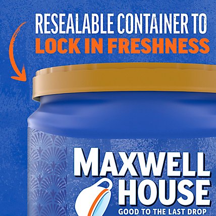 Maxwell House Dark Roast French Roast Ground Coffee Canister - 25.6 Oz - Image 7