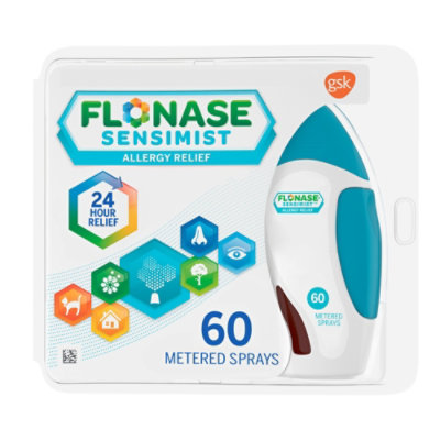 Flonase Allergy Relief Metered Nasal Spray Sensimist Gentle Mist - 0.34 Fl. Oz. - Image 1