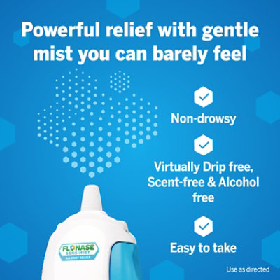 Flonase Allergy Relief Metered Nasal Spray Sensimist Gentle Mist - 0.34 Fl. Oz. - Image 2