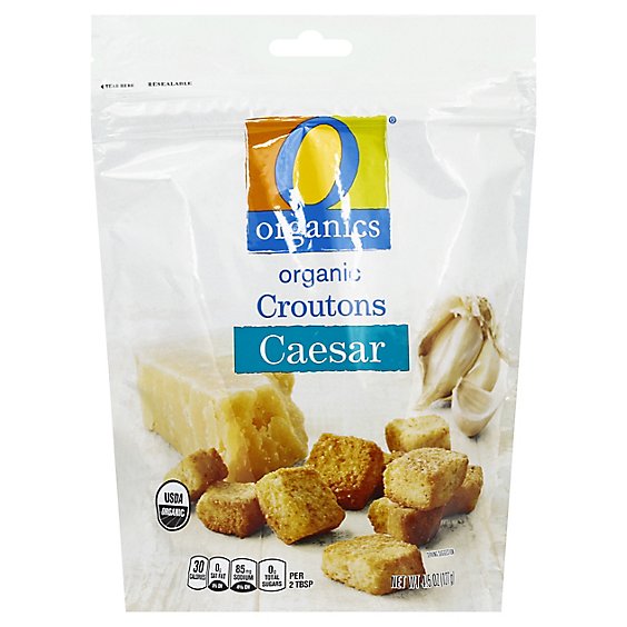 O Organics Organic Croutons Caesar - 4.5 Oz