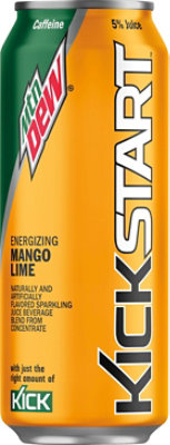 Mtn Dew Soda Kickstart Energizing Mango Lime - 16 Fl. Oz. - Image 2