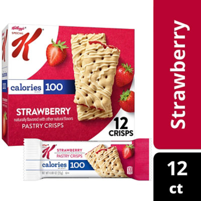 Kelloggs Special K Pastry Crisps Strawberry 100 Calorie Snacks 12 Count - 5.28 Oz - Image 1