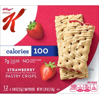 Kelloggs Special K Pastry Crisps Strawberry 100 Calorie Snacks 12 Count - 5.28 Oz - Image 4