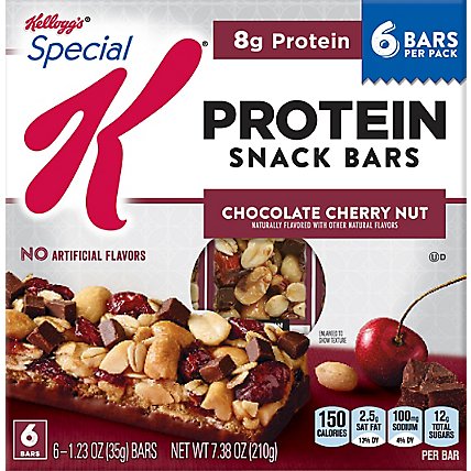 Special K Protein Snack Bars Chocolate Cherry Nut 6 Count - 7.38 Oz - Image 2