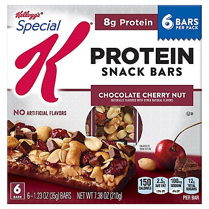 Special K Protein Snack Bars Chocolate Cherry Nut 6 Count - 7.38 Oz - Image 1