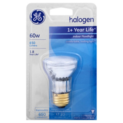 Gen Elec 60w Halogen Flood - Each