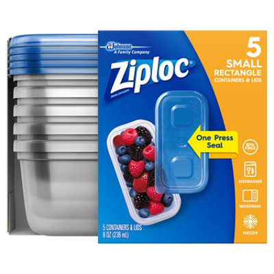 Ziploc Brand Holiday Food Storage Containers Twist 'n Loc, Small Round, 3  Count