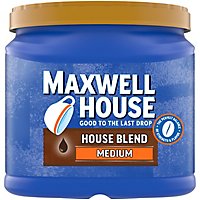 Maxwell House House Blend Medium Roast Ground Coffee Canister - 24.5 Oz - Image 1